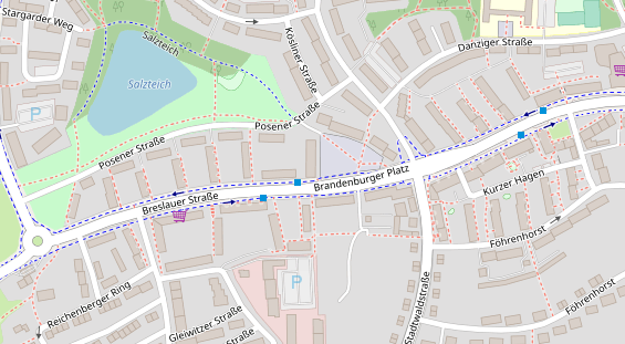 Friseur auf Satellitenbild