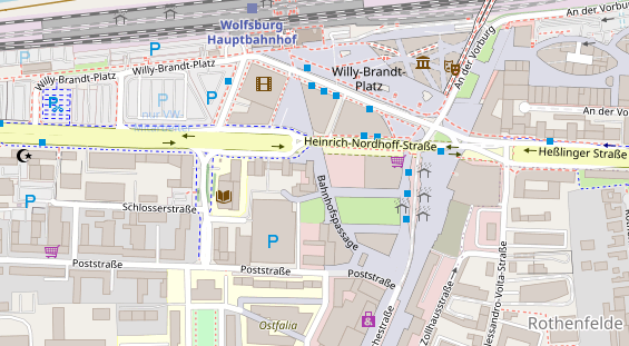 Friseur auf Satellitenbild