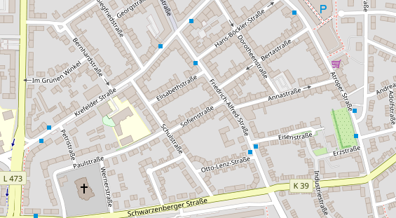 Friseur auf Satellitenbild