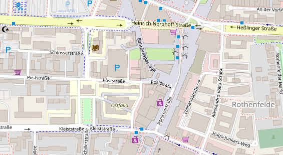 Friseur auf Satellitenbild