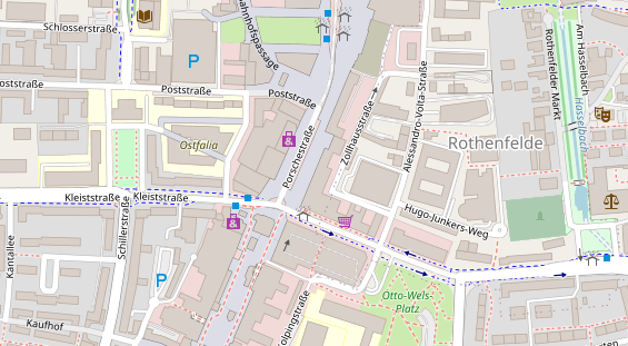 Friseur auf Satellitenbild