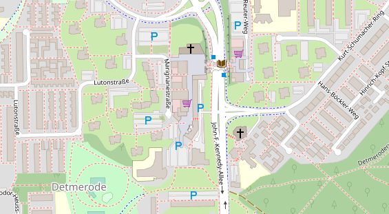 Friseur auf Satellitenbild