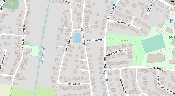 Friseur auf Satellitenbild