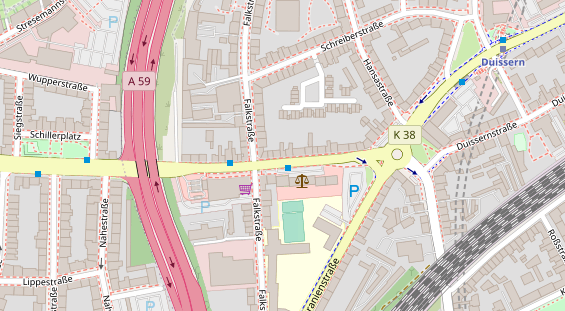 Friseur auf Satellitenbild