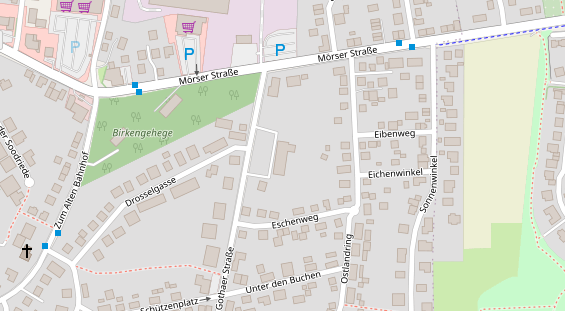 Friseur auf Satellitenbild