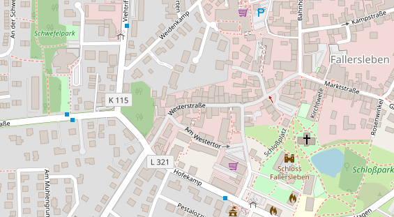 Friseur auf Satellitenbild