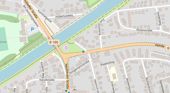 Friseur auf Satellitenbild