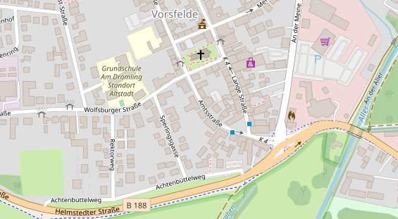 Friseur auf Satellitenbild