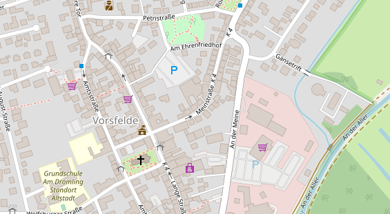 Friseur auf Satellitenbild