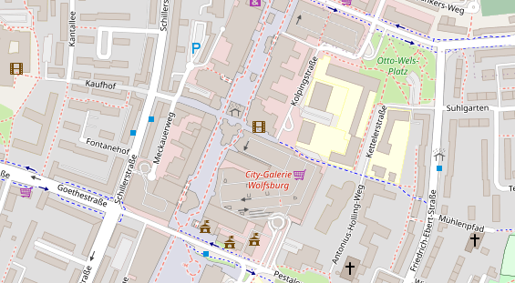 Friseur auf Satellitenbild