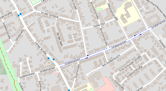 Friseur auf Satellitenbild