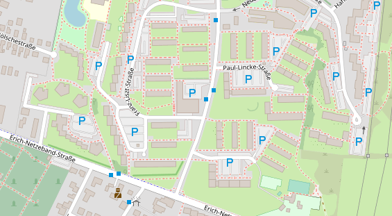 Friseur auf Satellitenbild