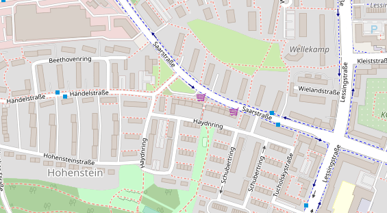 Friseur auf Satellitenbild