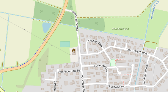 Friseur auf Satellitenbild