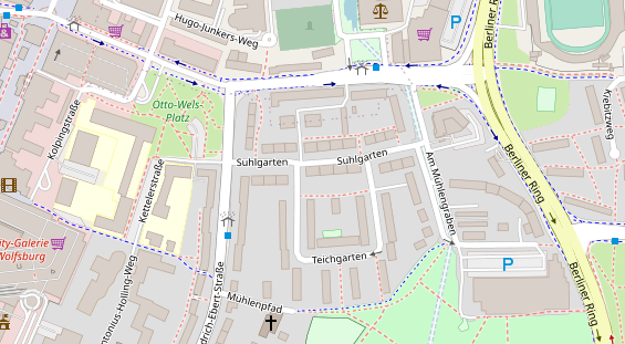 Friseur auf Satellitenbild