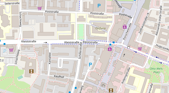 Friseur auf Satellitenbild