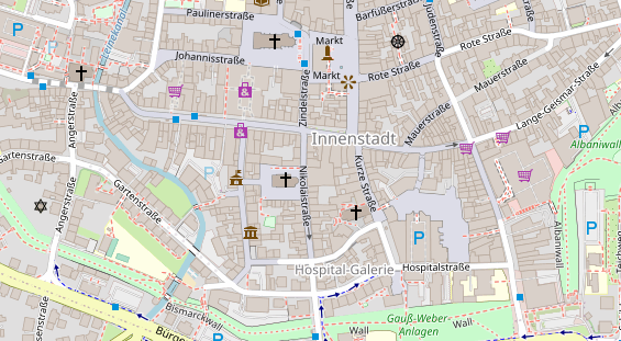 Friseur auf Satellitenbild