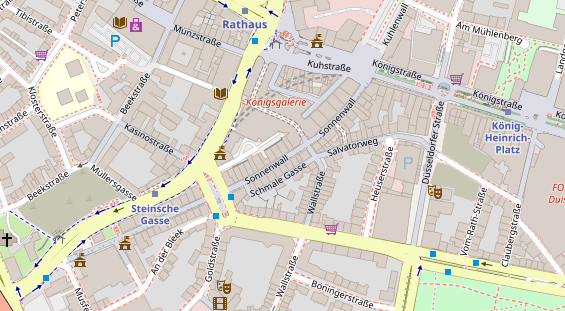 Friseur auf Satellitenbild