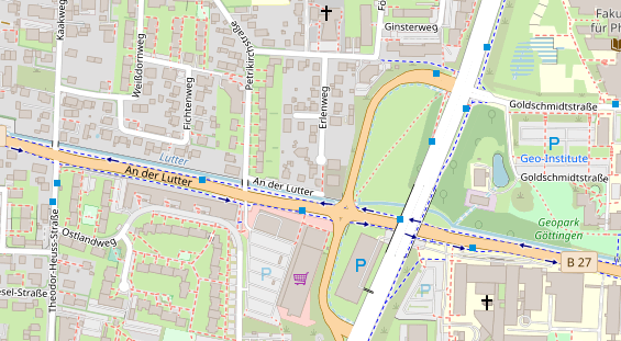 Friseur auf Satellitenbild