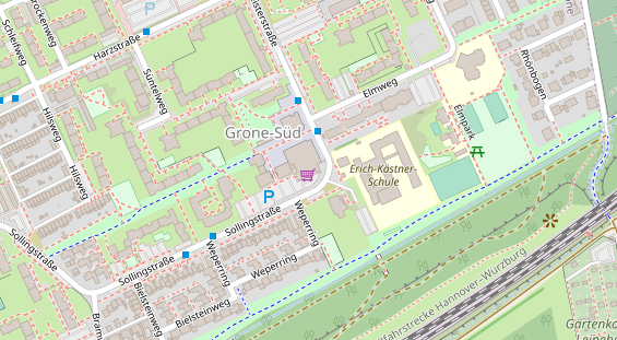 Friseur auf Satellitenbild