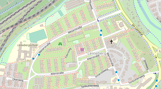 Friseur auf Satellitenbild