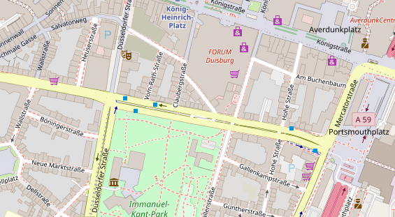 Friseur auf Satellitenbild