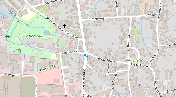 Friseur auf Satellitenbild