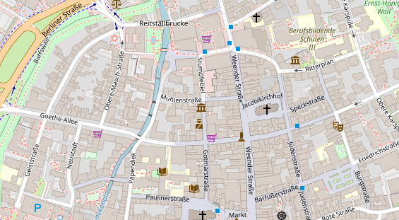 Friseur auf Satellitenbild