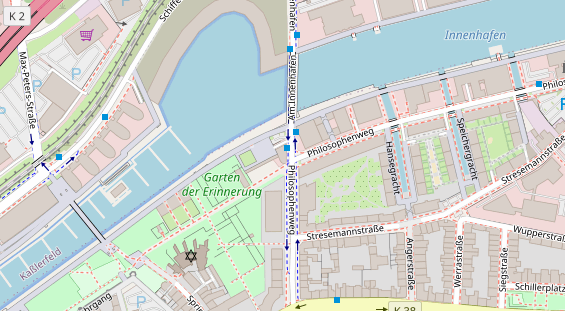 Friseur auf Satellitenbild