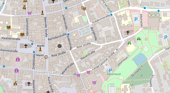 Friseur auf Satellitenbild