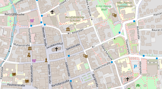 Friseur auf Satellitenbild