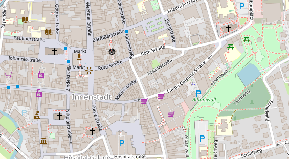 Friseur auf Satellitenbild