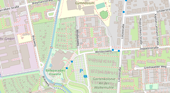 Friseur auf Satellitenbild