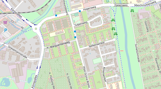 Friseur auf Satellitenbild