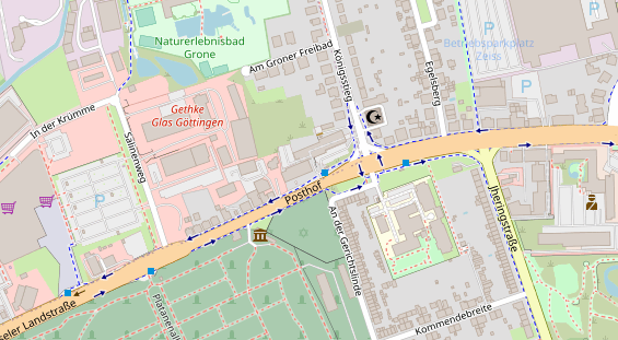 Friseur auf Satellitenbild