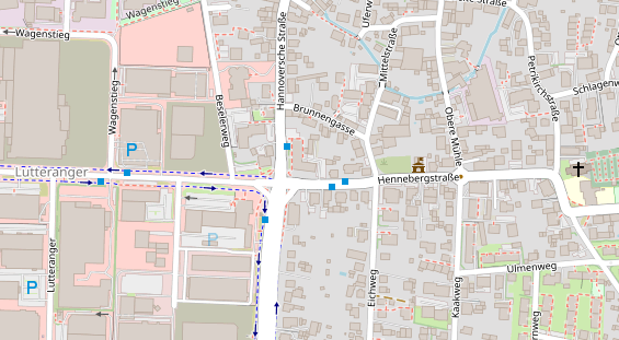 Friseur auf Satellitenbild