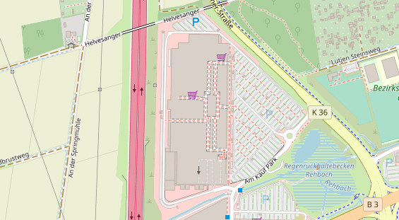 Friseur auf Satellitenbild