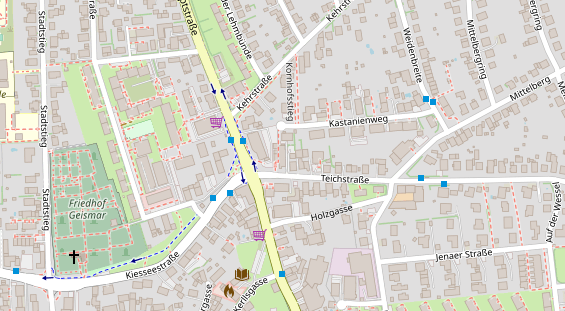 Friseur auf Satellitenbild