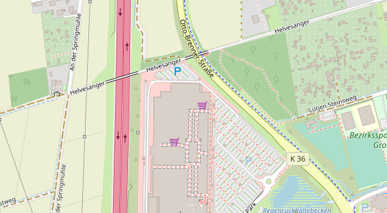 Friseur auf Satellitenbild