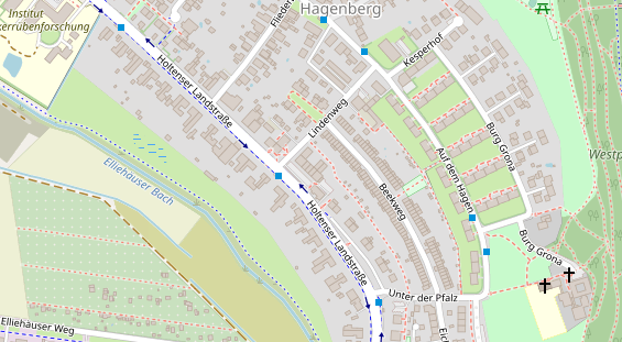 Friseur auf Satellitenbild