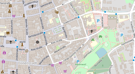 Friseur auf Satellitenbild