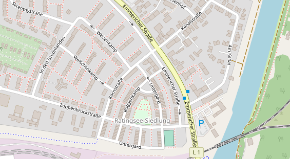 Friseur auf Satellitenbild