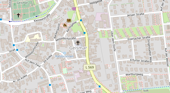 Friseur auf Satellitenbild