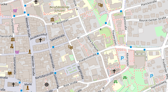 Friseur auf Satellitenbild