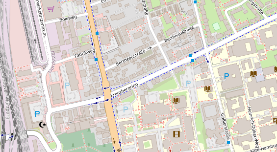 Friseur auf Satellitenbild