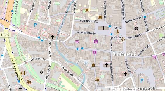 Friseur auf Satellitenbild