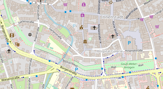 Friseur auf Satellitenbild