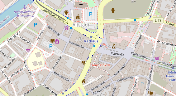 Friseur auf Satellitenbild