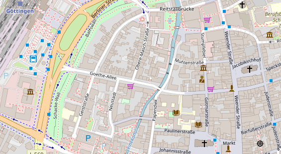 Friseur auf Satellitenbild