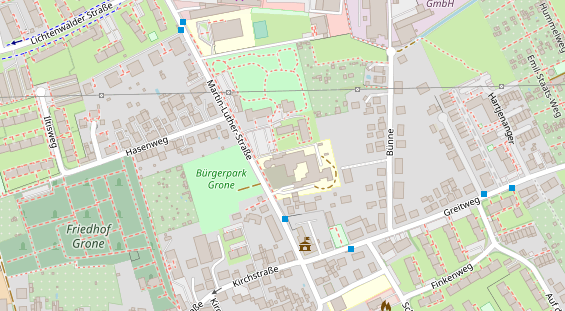 Friseur auf Satellitenbild